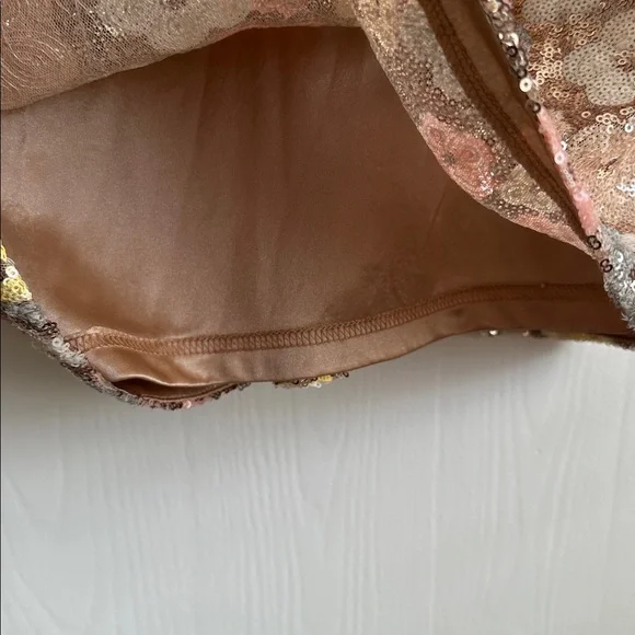 Fate Multicolor Sequin Floral Mini Dress - Picture 3 of 7